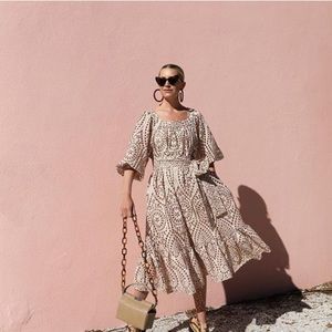 LISA MARIE FERNANDEZ
Scoop Neck Long Dress